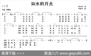 如水的月光
