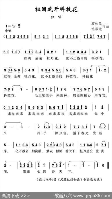 祖国盛开科技花 - 石铁民沈尊光|石铁民沈尊光