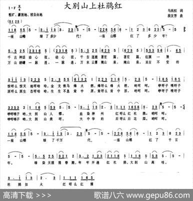 大别山上杜鹃红