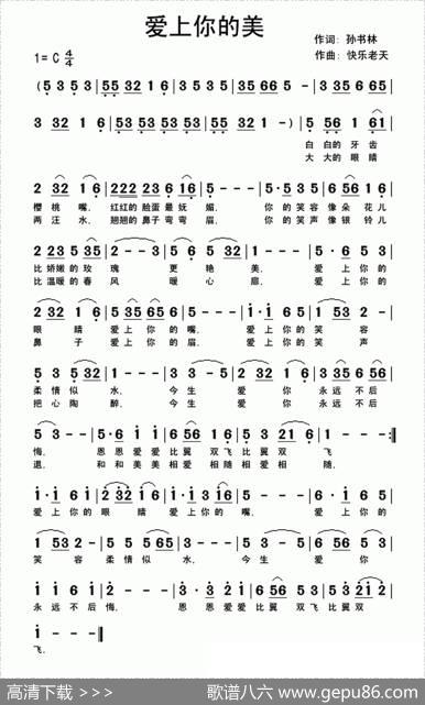 爱上你的美（孙书林词快乐老天曲） - 孙书林|快乐老天