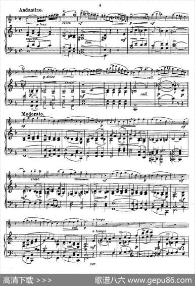 Fantaisiesnationales.Op.59,1.（长笛+钢琴伴奏）|Andersen（安德森）