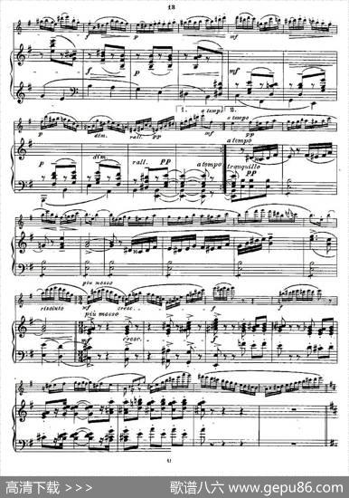 Fantaisiesnationales.Op.59,4.（长笛+钢琴伴奏）|Andersen（安德森）