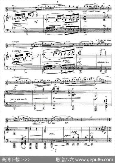 Fantaisiesnationales.Op.59,4.（长笛+钢琴伴奏）|Andersen（安德森）