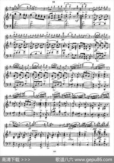 Fantaisiesnationales.Op.59,4.（长笛+钢琴伴奏）|Andersen（安德森）