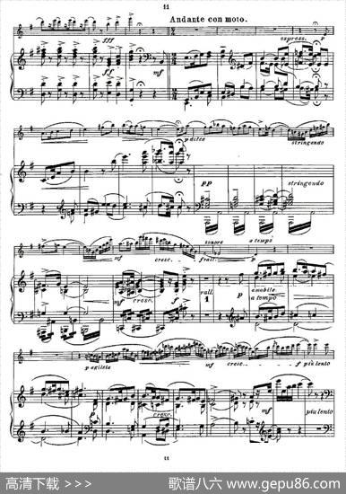 Fantaisiesnationales.Op.59,4.（长笛+钢琴伴奏）|Andersen（安德森）