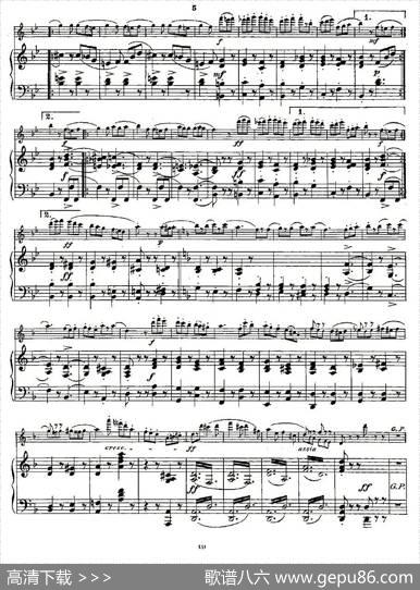 Fantaisiesnationales.Op.59,5.（长笛+钢琴伴奏）|Andersen（安德森）