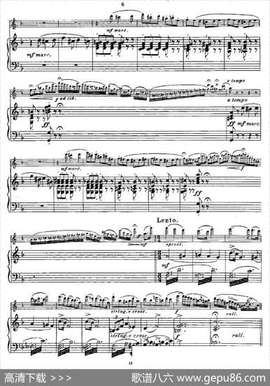 Fantaisiesnationales.Op.59,5.（长笛+钢琴伴奏）|Andersen（安德森）