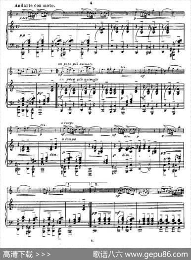 Fantaisiesnationales.Op.59,6.（长笛+钢琴伴奏）|Andersen（安德森）