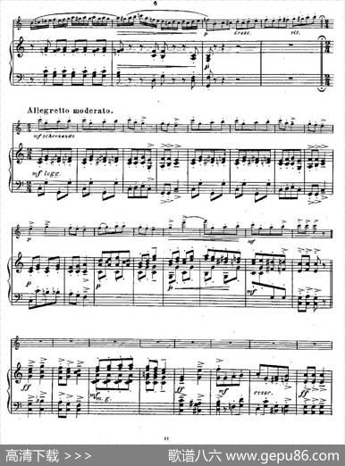 Fantaisiesnationales.Op.59,6.（长笛+钢琴伴奏）|Andersen（安德森）
