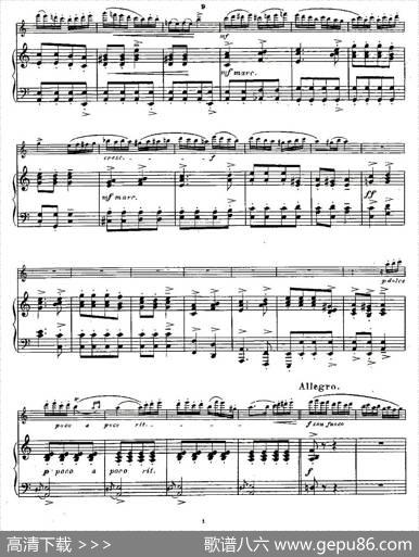 Fantaisiesnationales.Op.59,6.（长笛+钢琴伴奏）|Andersen（安德森）