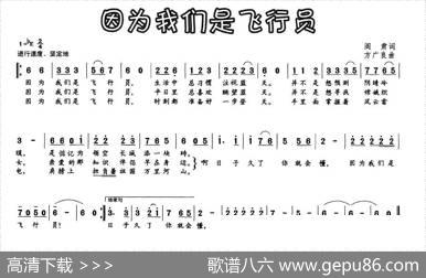 因为我们是飞行员（阎肃词方广良曲） - 阎肃|方广良