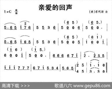 亲爱的回声（竖笛谱）|[美]菲利斯