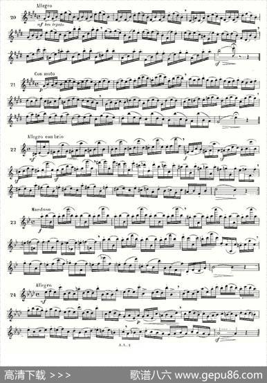 简易音阶练习100首之20-36（moyse-100studiesaftercramer）|莫伊斯Moyse