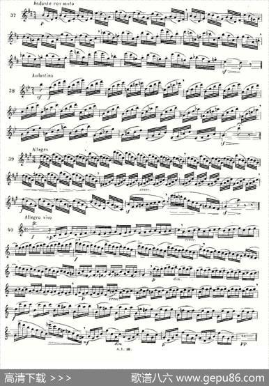 简易音阶练习100首之37-49（moyse-100studiesaftercramer）|莫伊斯Moyse
