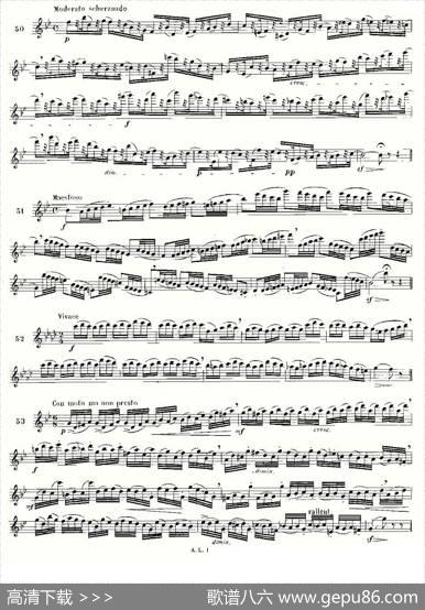简易音阶练习100首之50-66（moyse-100studiesaftercramer）|莫伊斯Moyse