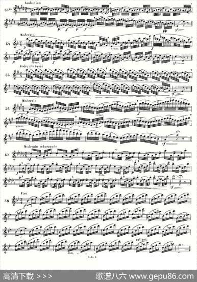 简易音阶练习100首之50-66（moyse-100studiesaftercramer）|莫伊斯Moyse