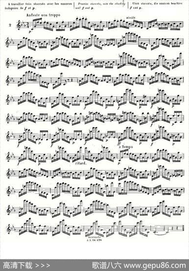 基于维尼亚夫斯基练习曲的10首长笛练习曲之2（Moyse-10StudiesAfterWieniawski）|伊斯Moyse