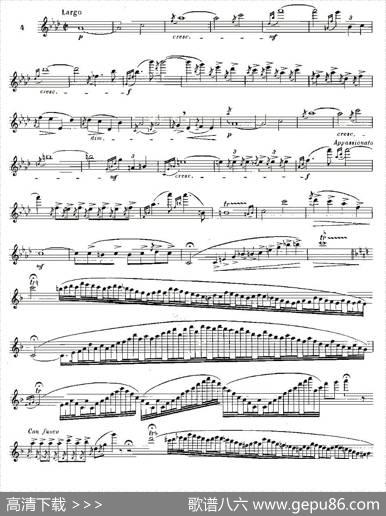 基于维尼亚夫斯基练习曲的10首长笛练习曲之4（Moyse-10StudiesAfterWieniawski）|莫伊斯Moyse