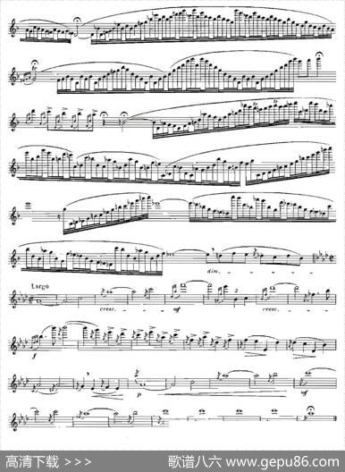 基于维尼亚夫斯基练习曲的10首长笛练习曲之4（Moyse-10StudiesAfterWieniawski）|莫伊斯Moyse