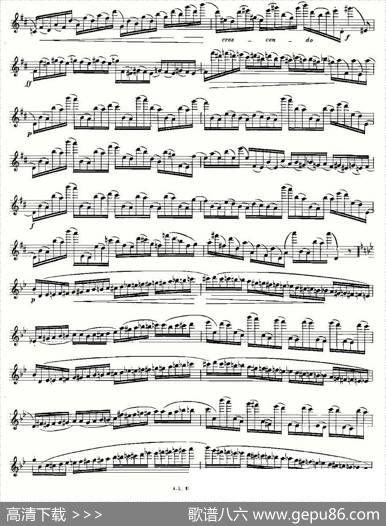 基于维尼亚夫斯基练习曲的10首长笛练习曲之6（Moyse-10StudiesAfterWieniawski）|莫伊斯Moyse
