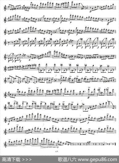 基于维尼亚夫斯基练习曲的10首长笛练习曲之7（Moyse-10StudiesAfterWieniawski）|莫伊斯Moyse