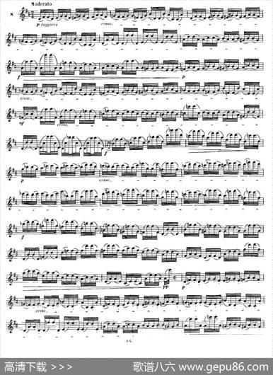 基于维尼亚夫斯基练习曲的10首长笛练习曲之8（Moyse-10StudiesAfterWieniawski）|莫伊斯Moyse