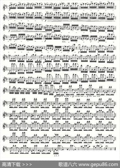 基于维尼亚夫斯基练习曲的10首长笛练习曲之8（Moyse-10StudiesAfterWieniawski）|莫伊斯Moyse
