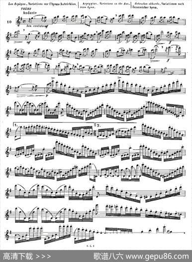 基于维尼亚夫斯基练习曲的10首长笛练习曲之10（Moyse-10StudiesAfterWieniawski）|莫伊斯Moyse