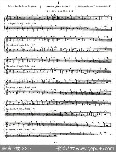 初级练习之1（AlphonseLudec-DebutantFlutiste）|莫伊斯Moyse