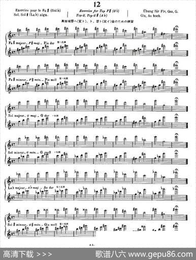 初级练习之12（AlphonseLudec-DebutantFlutiste）|莫伊斯Moyse