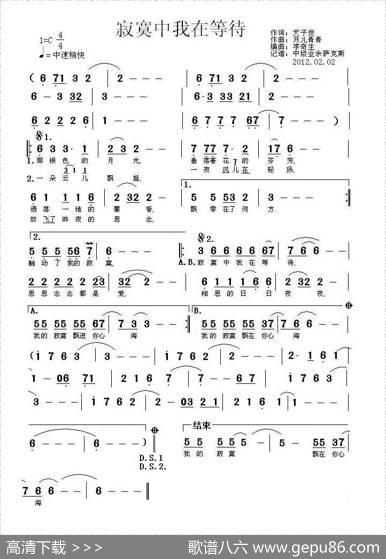 寂寞中我在等待 - 天子俊|月儿青青