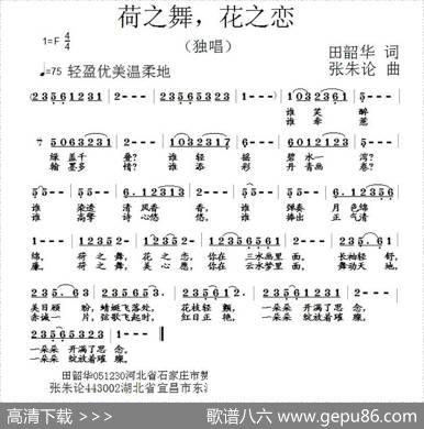 荷之舞，花之恋 - 田韶华|张朱论