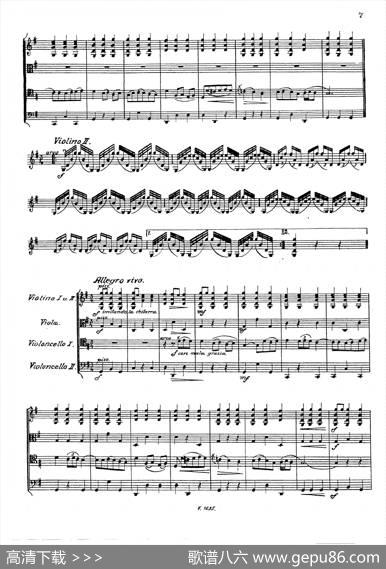 马德里街道小夜曲（弦乐四重奏）|Boccherini（伯克里尼）