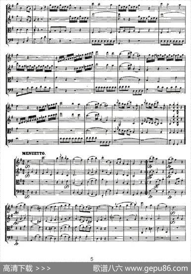 QuartetNo.1inGMajor,K.80（G大调第一弦乐四重奏）|[奥]莫扎特