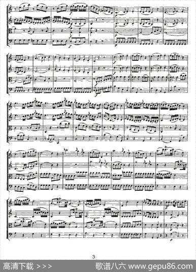 QuartetNo.4inCMajor,K.157（C大调第四弦乐四重奏）|[奥]莫扎特