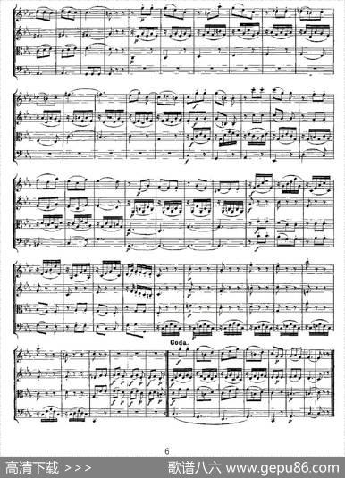 QuartetNo.4inCMajor,K.157（C大调第四弦乐四重奏）|[奥]莫扎特
