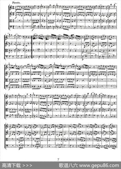 QuartetNo.4inCMajor,K.157（C大调第四弦乐四重奏）|[奥]莫扎特