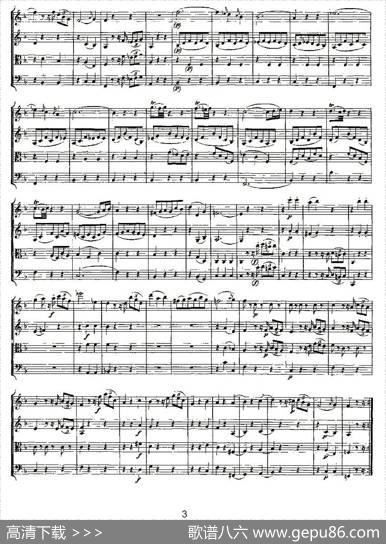 QuartetNo.5inFMajor,K.158（F大调第五弦乐四重奏）|[奥]莫扎特
