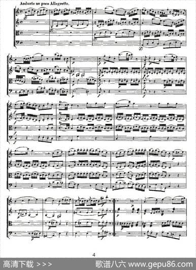 QuartetNo.5inFMajor,K.158（F大调第五弦乐四重奏）|[奥]莫扎特