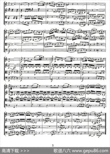 QuartetNo.5inFMajor,K.158（F大调第五弦乐四重奏）|[奥]莫扎特