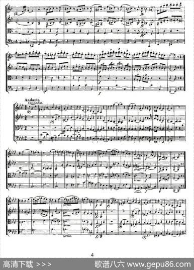 QuartetNo.8inFMajor,K.168（F大调第八弦乐四重奏）|[奥]莫扎特