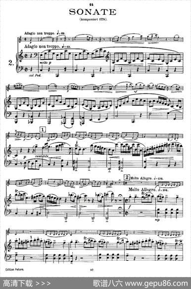 Mozart-ViolinSonataNo.2,KV.303（第二小提琴奏鸣曲）|[奥]莫扎特