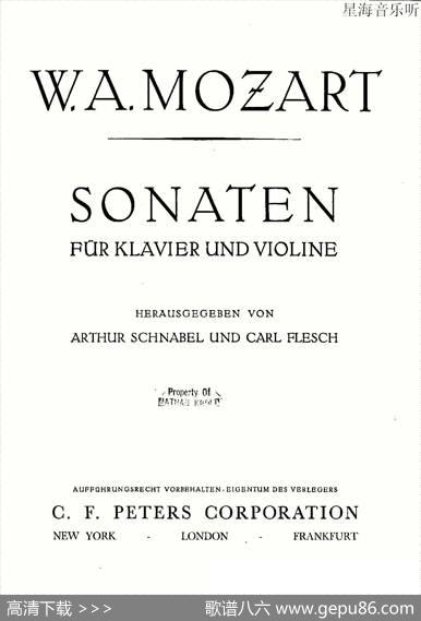 Mozart-ViolinSonataNo.3,KV.306（第三小提琴奏鸣曲）|[奥]莫扎特