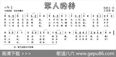 军人的美（钱德文词王国强曲） - 钱德文|王国强