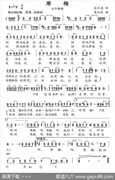 寒梅 - 张文忠|朱加农