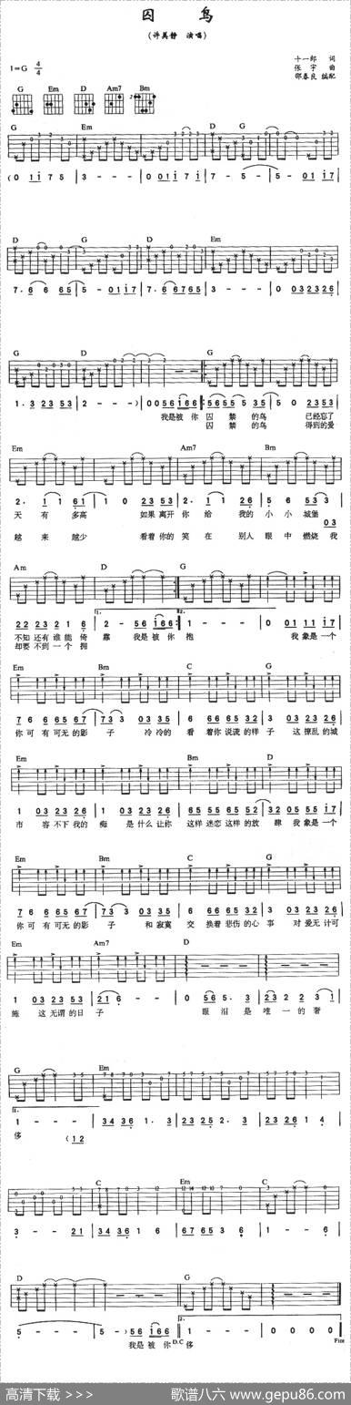 囚鸟 - 十一郎|张宇