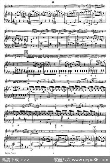 Mozart-ViolinSonataNo.5,KV.302（第五小提琴奏鸣曲）|[奥]莫扎特