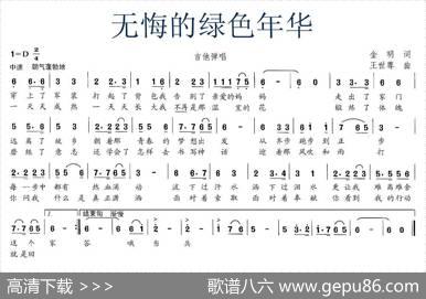 无悔的绿色年华 - 金明|王世尊