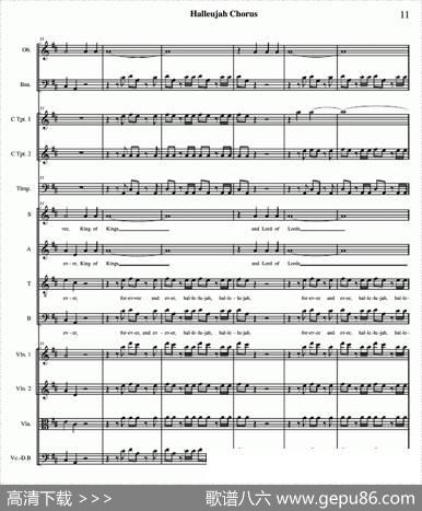 哈利路亚总谱11-19（HalleujahChorus） - cerge-Frederic|Handel