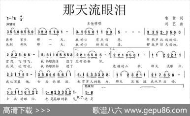 那天流眼泪
